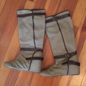 Nine West, knee high, wedge boots